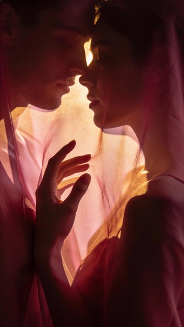 intimate-golden-embrace-stockcake